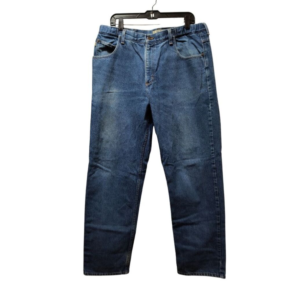 LL Bean Comfort Waist Jeans Men’s 36x34 Blue Straight Denim